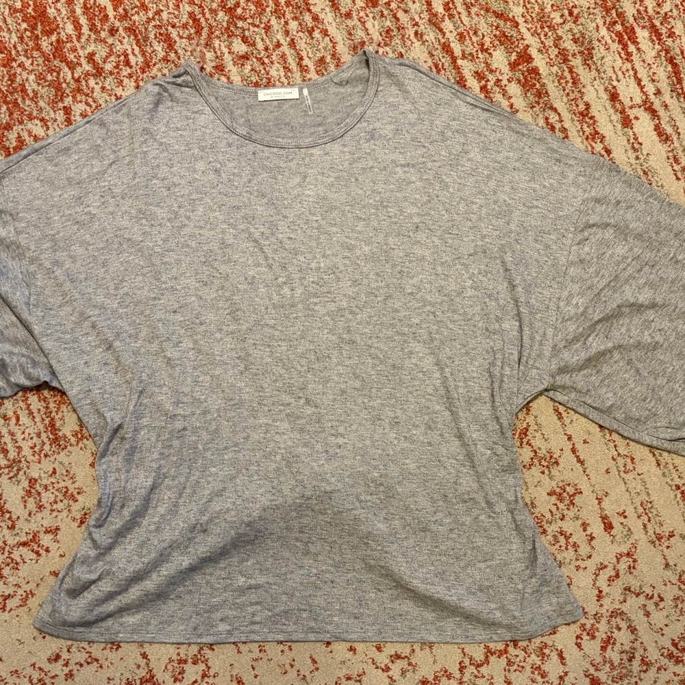 Heather Gray Women's Dolman Sleeve Top